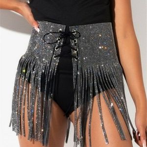 Bandage Fringe Skirt